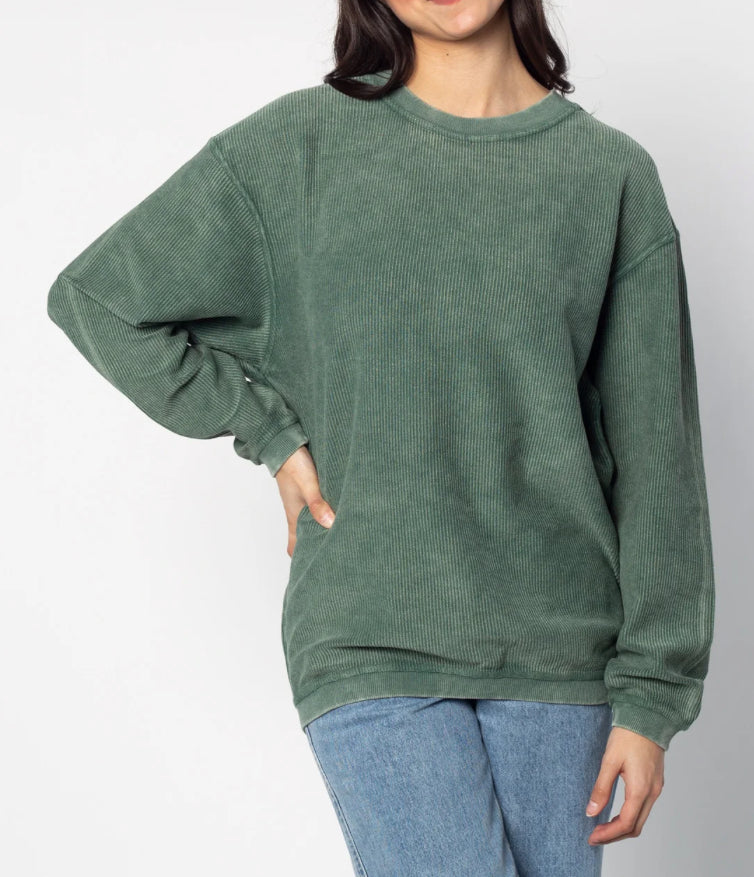 mama (customizable) Embroidered Corded Crewnecks (AVAILABLE FOR MOTHERS DAY)