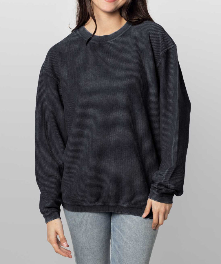mama (customizable) Embroidered Corded Crewnecks (AVAILABLE FOR MOTHERS DAY)