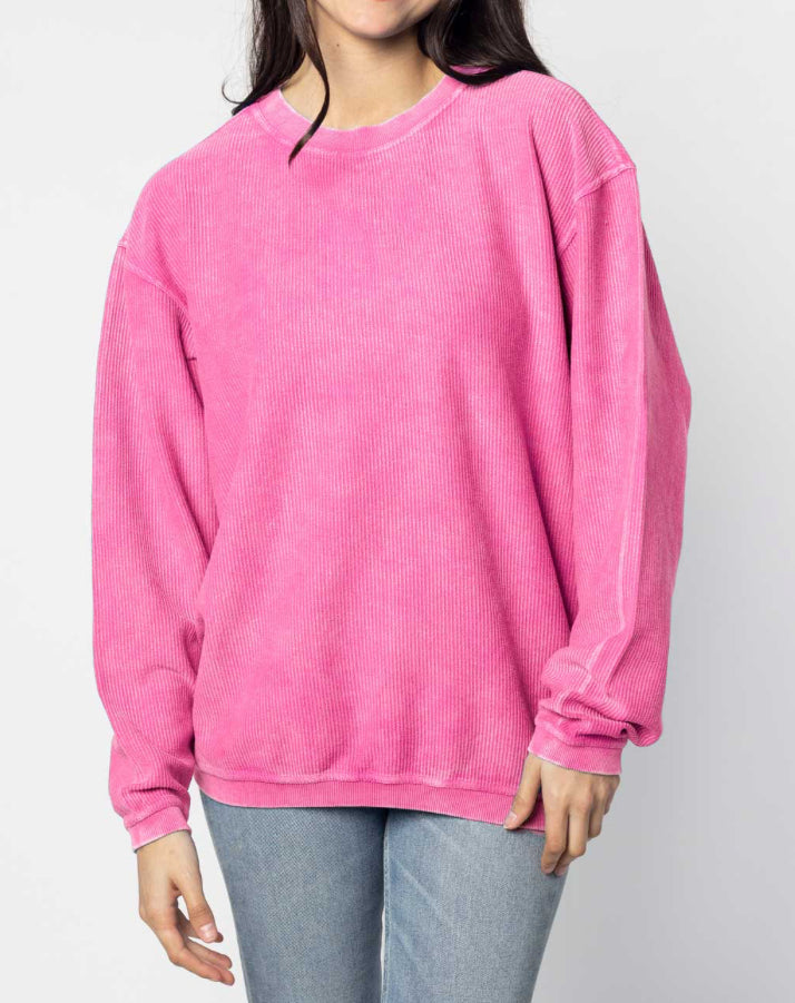mama (customizable) Embroidered Corded Crewnecks (AVAILABLE FOR MOTHERS DAY)