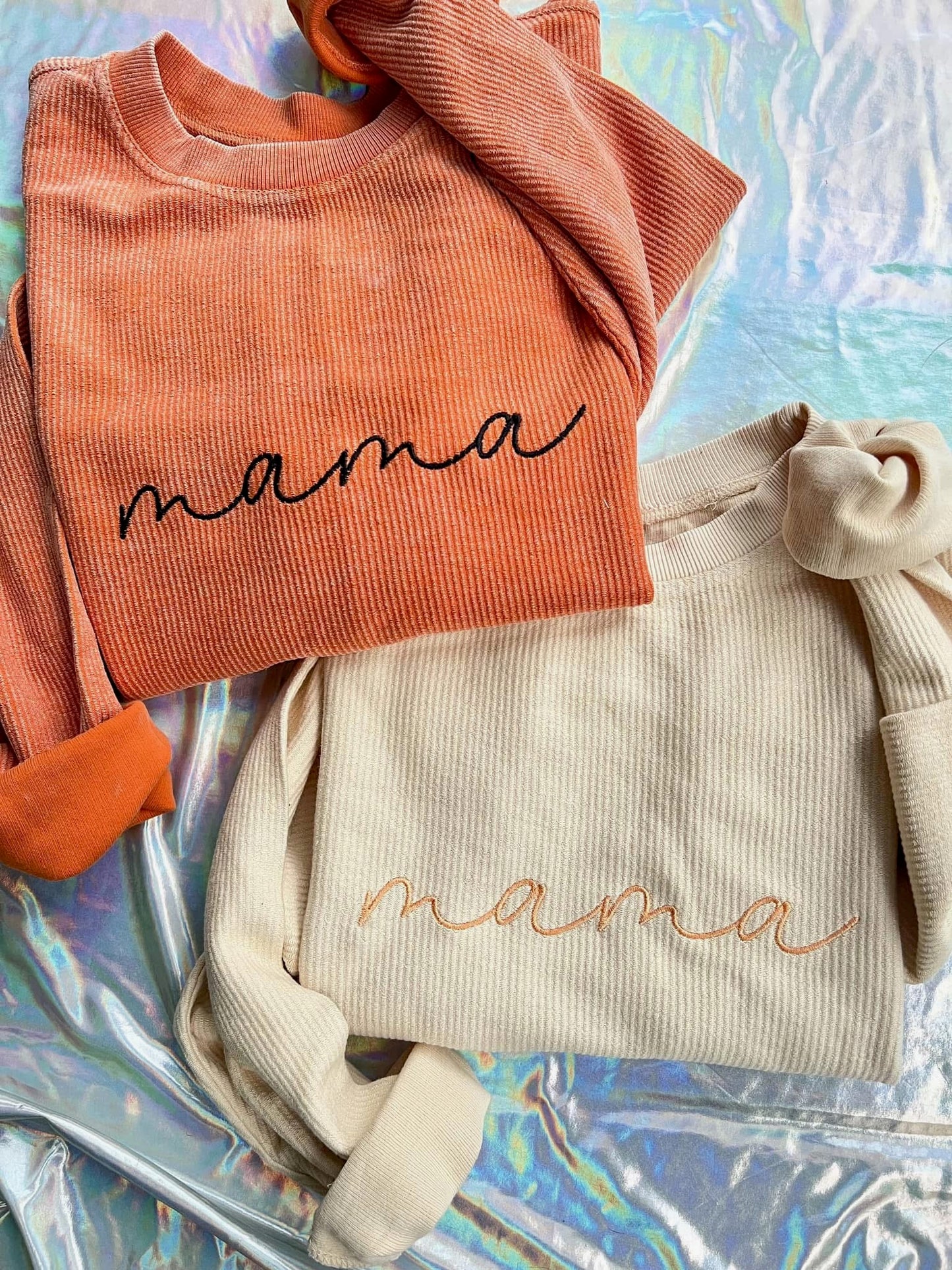 MOTHERS DAY SALE | MAMA CORDED CREWNECK | Please read Product Description!