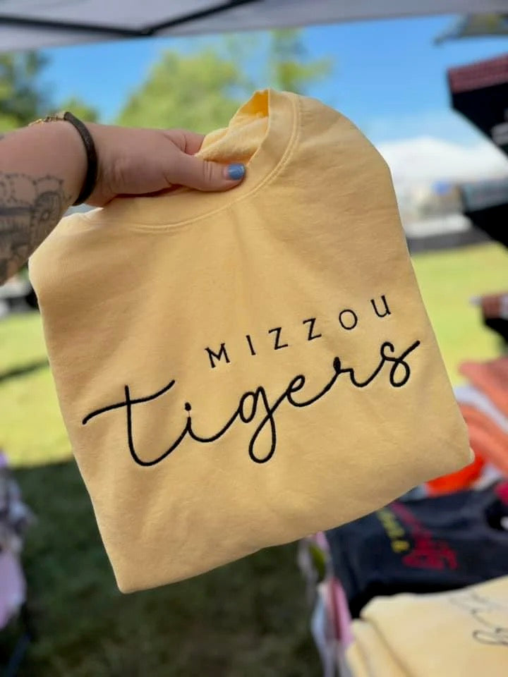 Light Yellow Tigers Tee/Crewneck