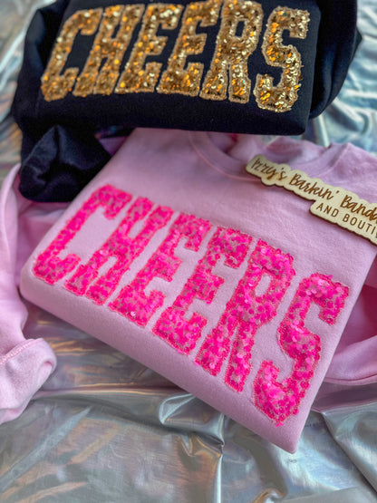 Sequins CHEER Crewneck