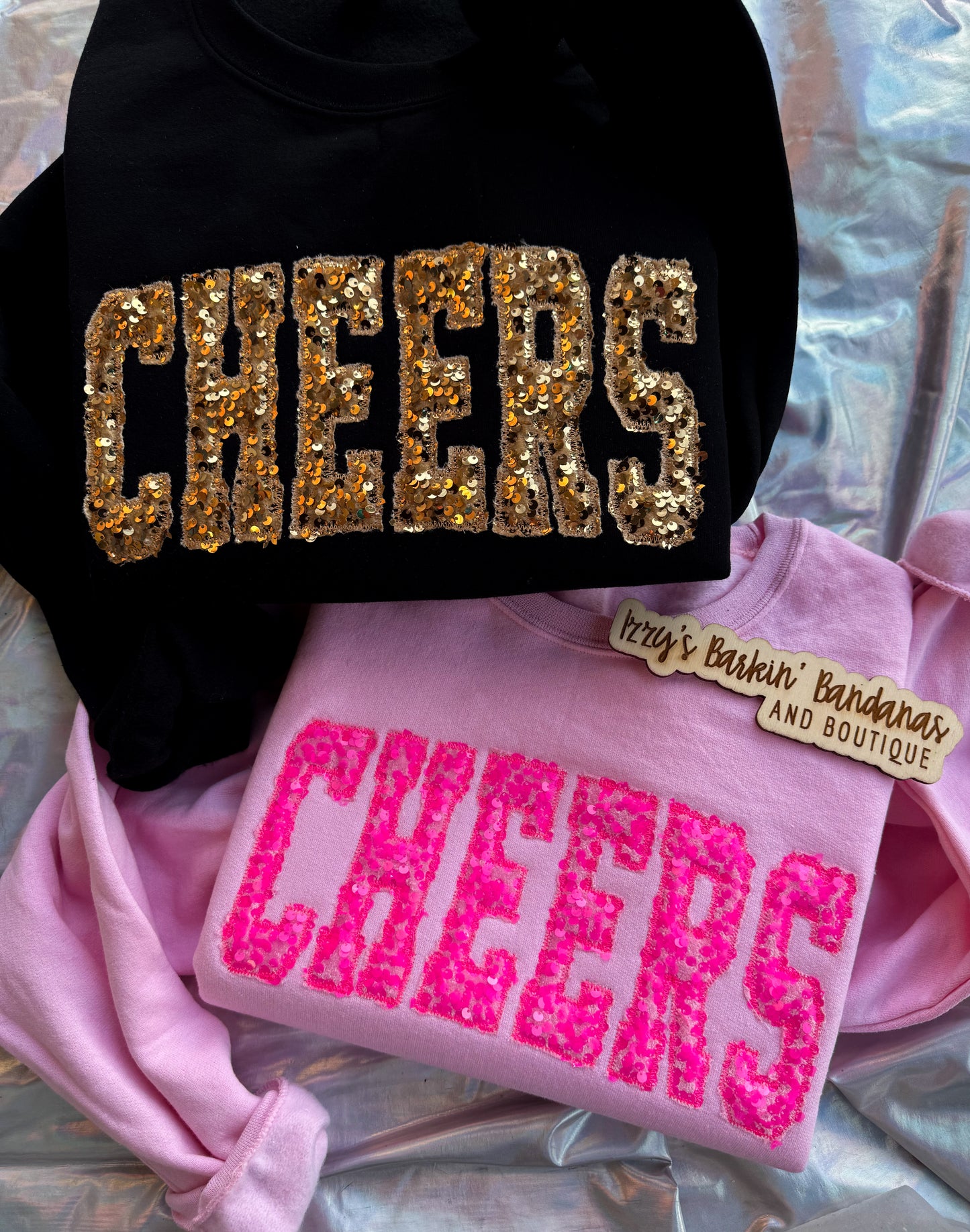 Sequins CHEER Crewneck