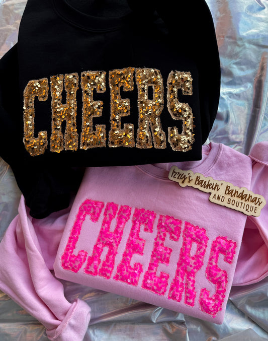 Sequins CHEER Crewneck