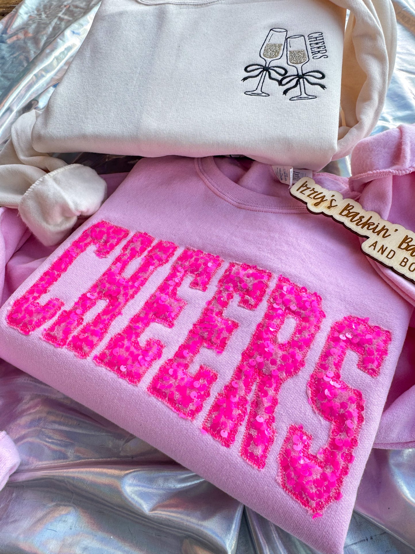 Sequins CHEER Crewneck