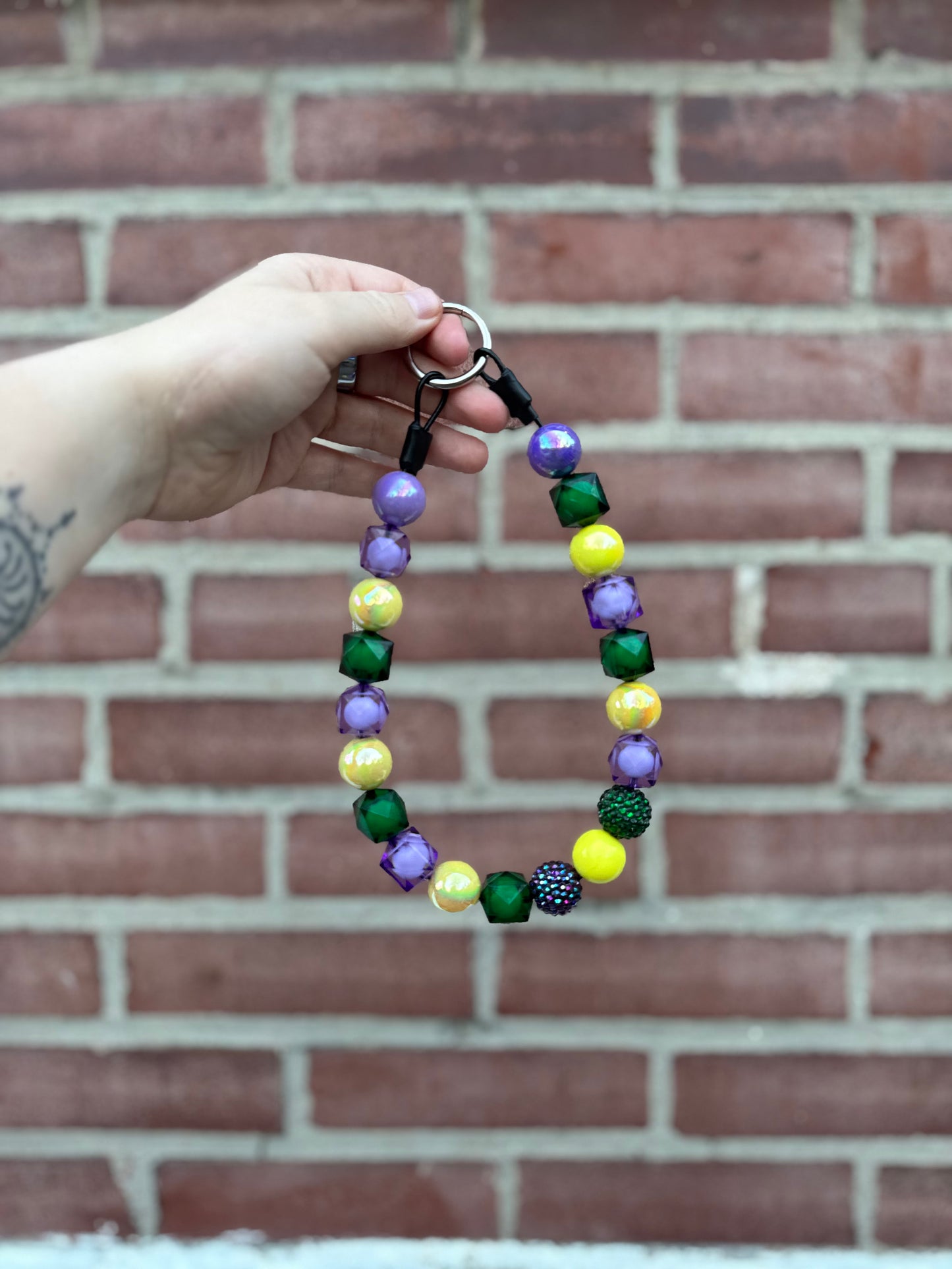 Traditional Mardi Gras Beaded Collar