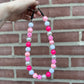 Bubble Pink NYE Beaded Collar