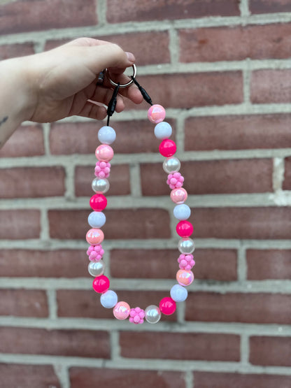 Bubble Pink NYE Beaded Collar