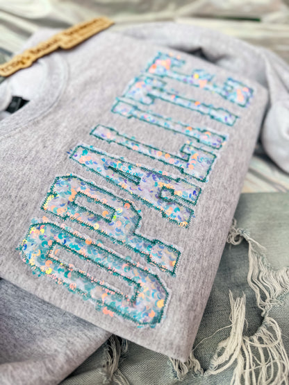OPALITE Sequin Crewneck