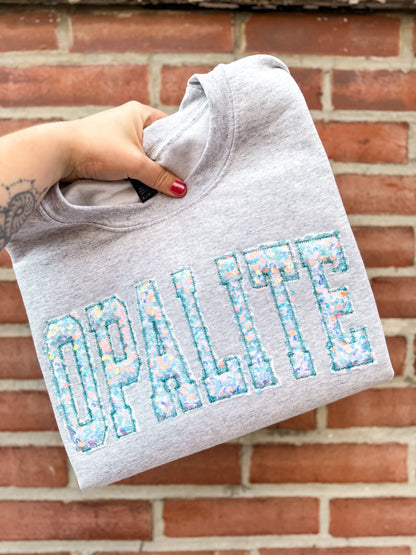 OPALITE Sequin Crewneck