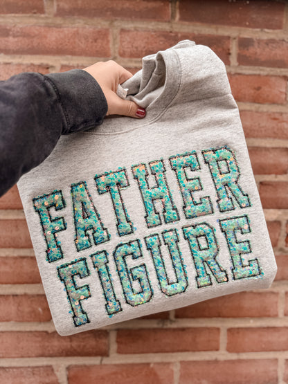 Father Figure Sequin Crewneck