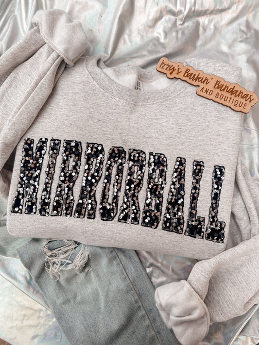 MIRRORBALL Sequin Crewneck