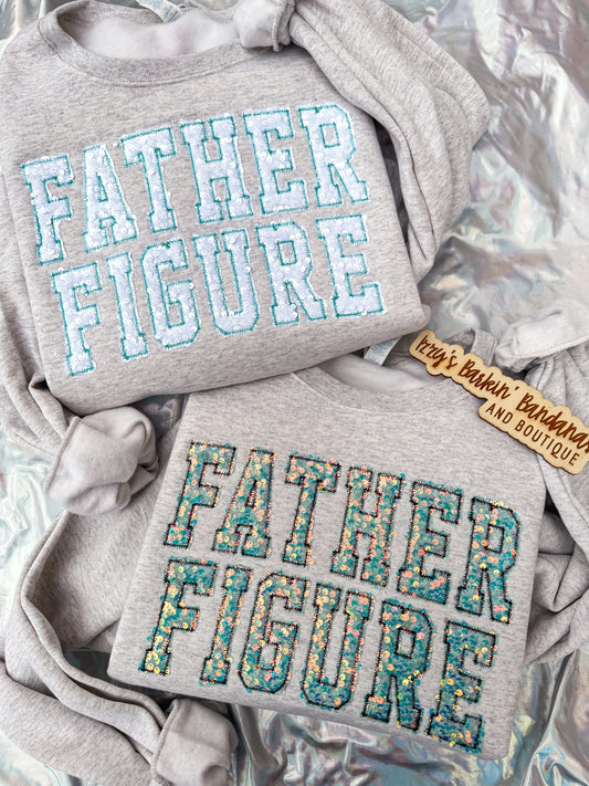 Father Figure Sequin Crewneck