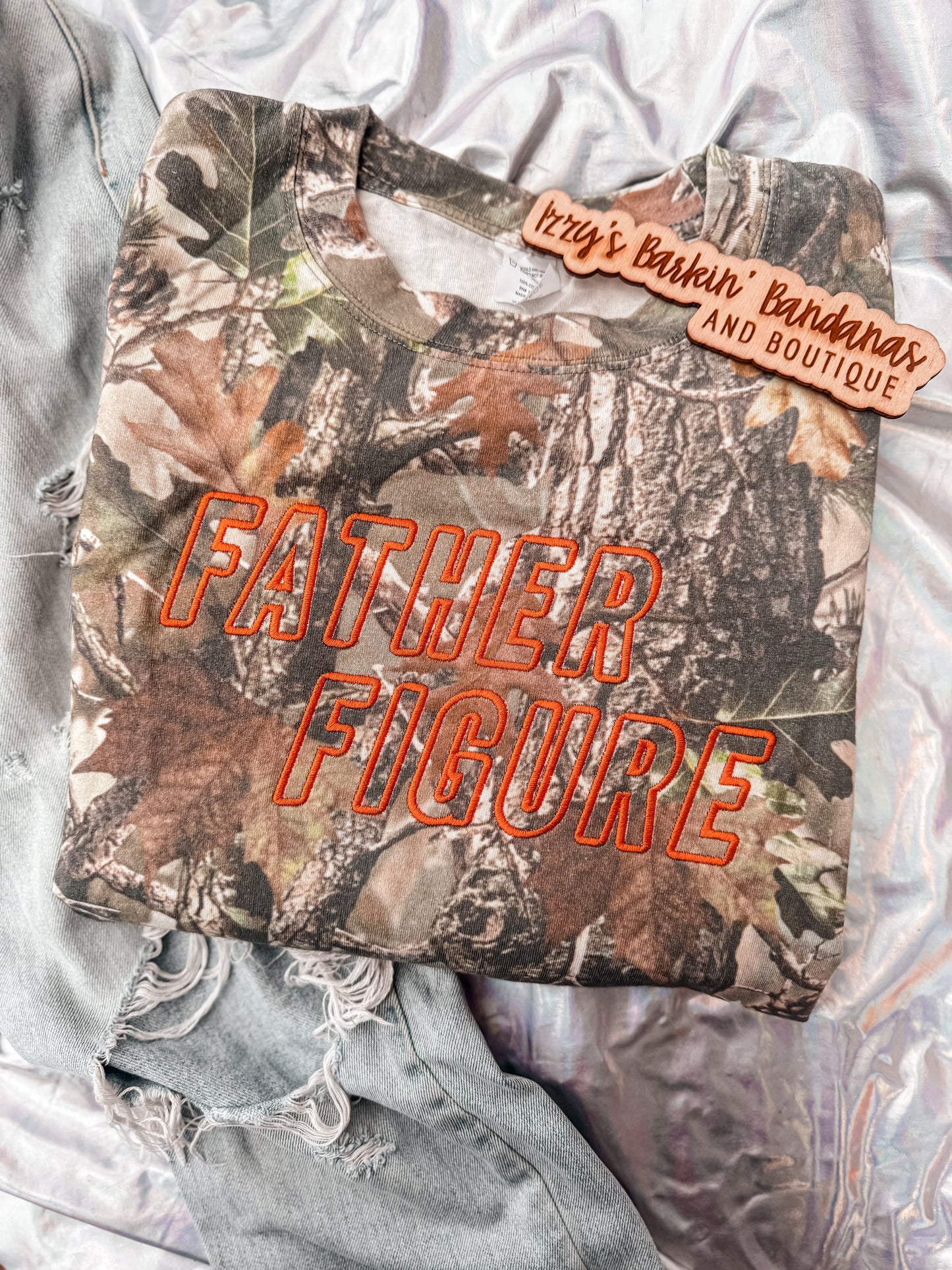 FATHER FIGURE Heavyweight Camo Tee/Crewneck