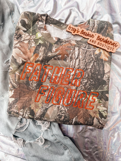 FATHER FIGURE Heavyweight Camo Tee/Crewneck