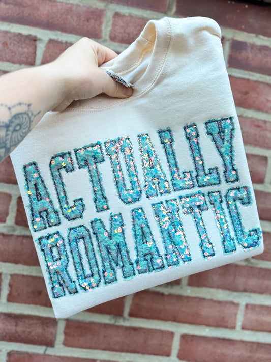 Actually Romantic Sequin Crewneck