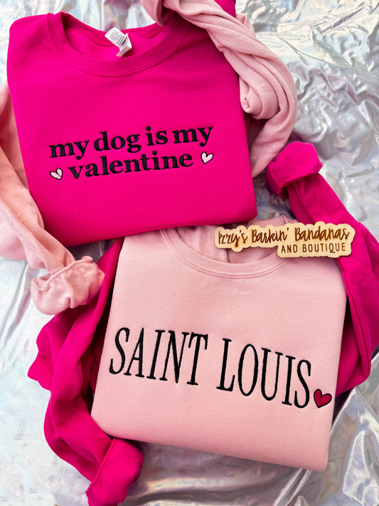 Pink Colorblock Crewneck (Customizable)