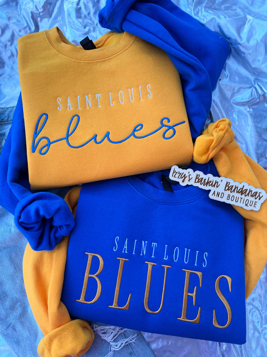 STL Hockey Colorblock Crewneck