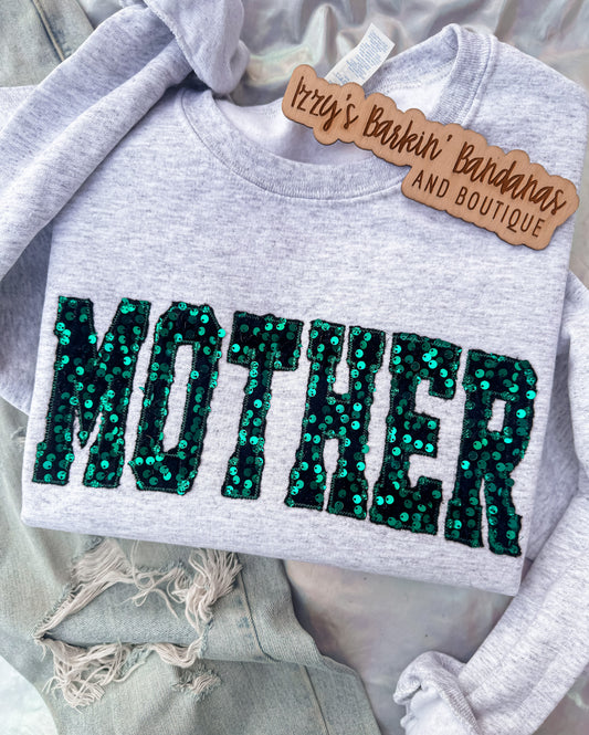 MOTHER Sequin Crewneck