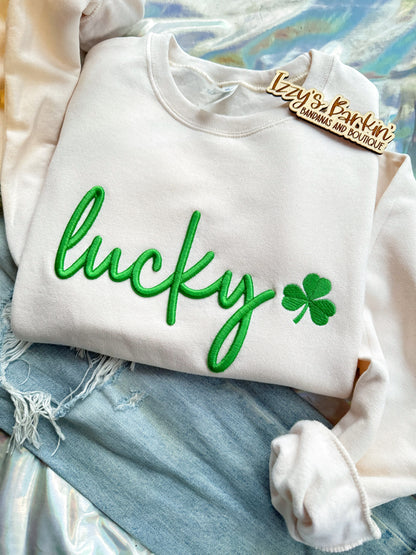 3D Puff Lucky Crewneck