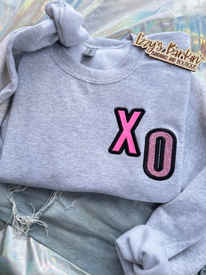 Glitter XO Crewneck