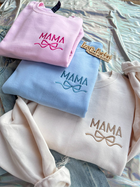 MAMA Bow Crewneck