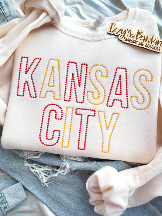 Dotted Kansas City Crewneck