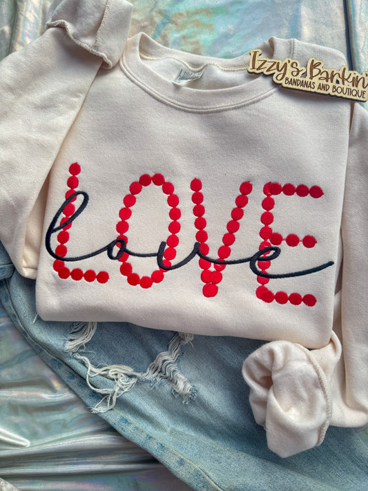 Dotted LOVE Crewneck