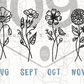 Birth Month Flower Tee