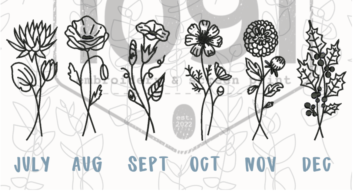 Birth Month Flower Tee