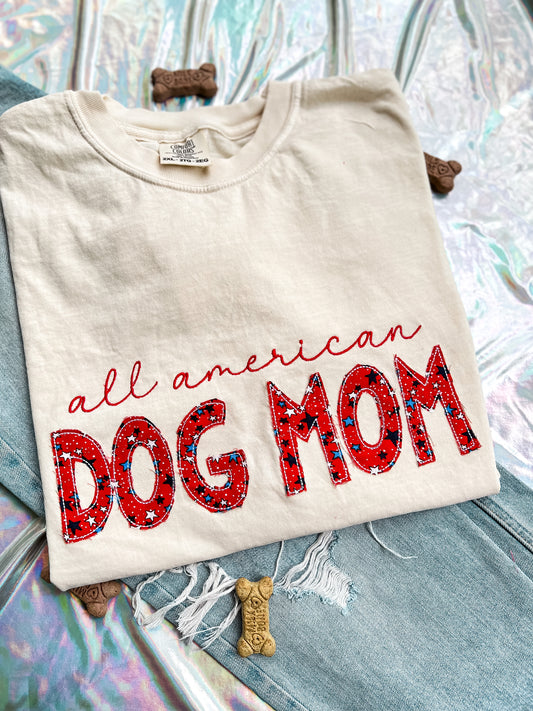 All American Dog Mom Tee