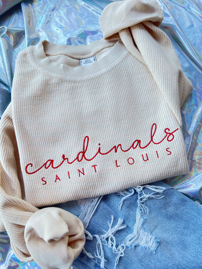 STL Baseball Corded Crewneck