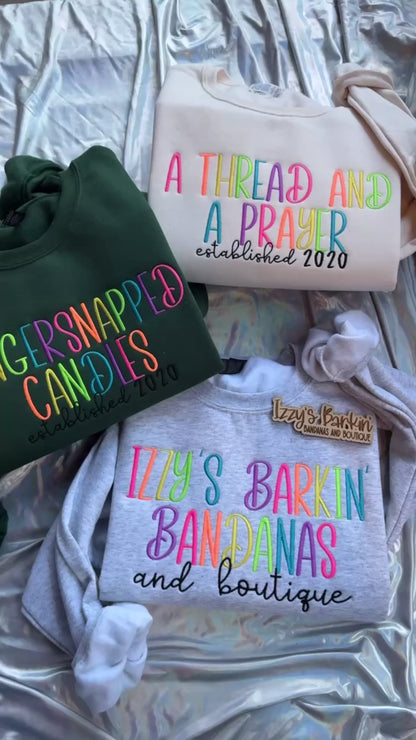 Custom Company Name Crewneck