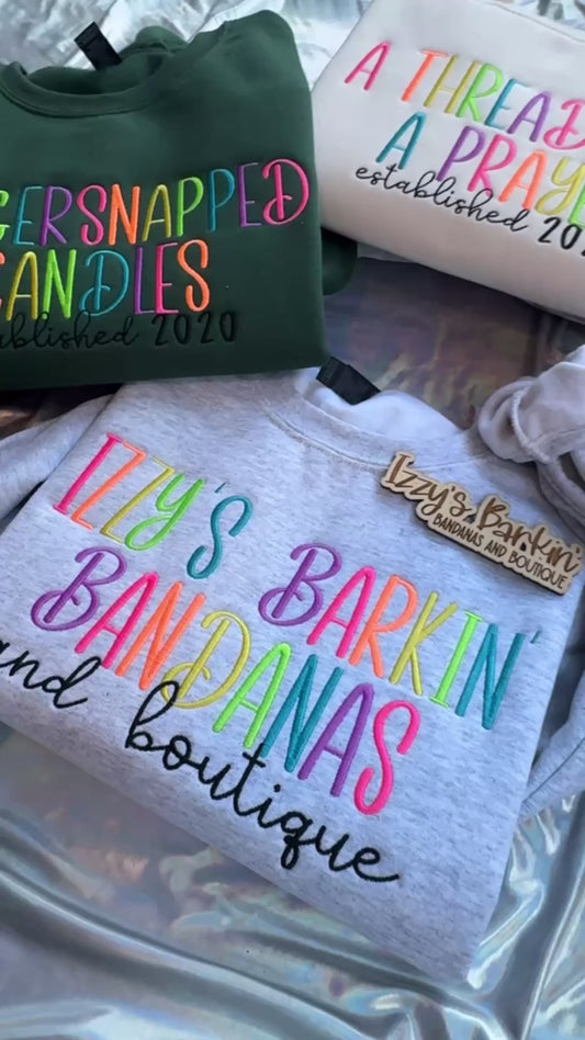Custom Company Name Crewneck