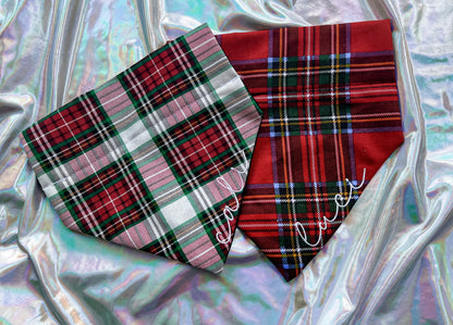 Red Plaid Bandana