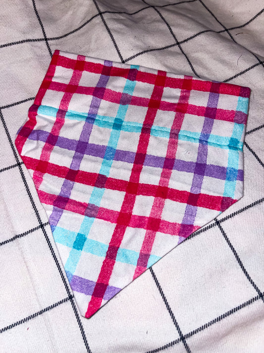 Bright Plaid Bandana