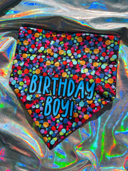 Confetti Birthday Boy! Bandana