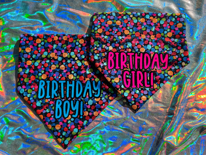 Confetti Birthday Boy! Bandana