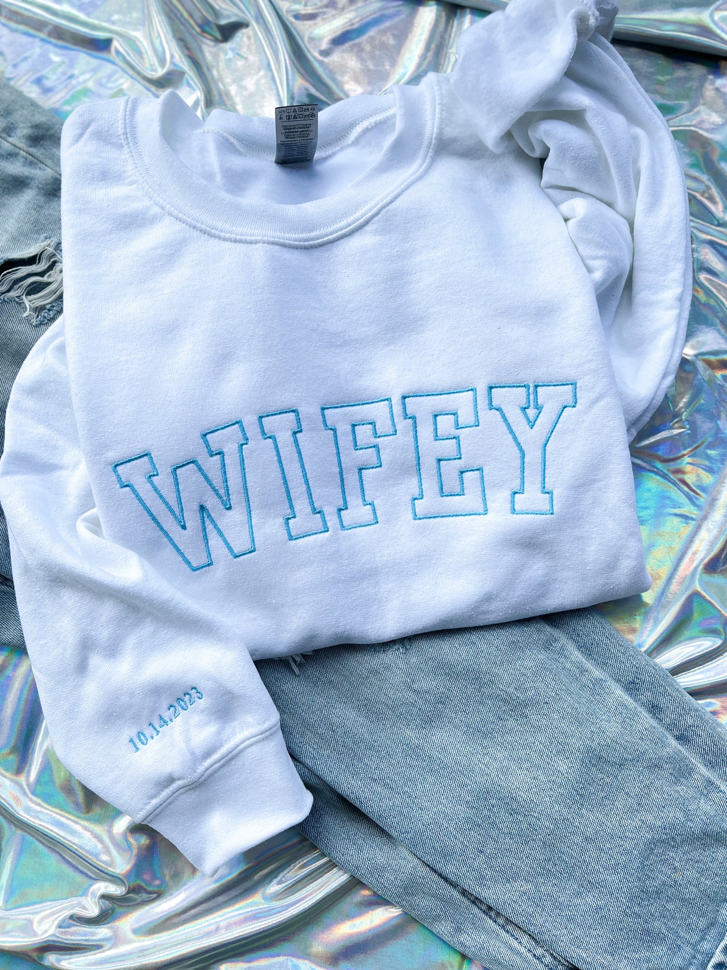 WIFEY embroidered Sweatshirt