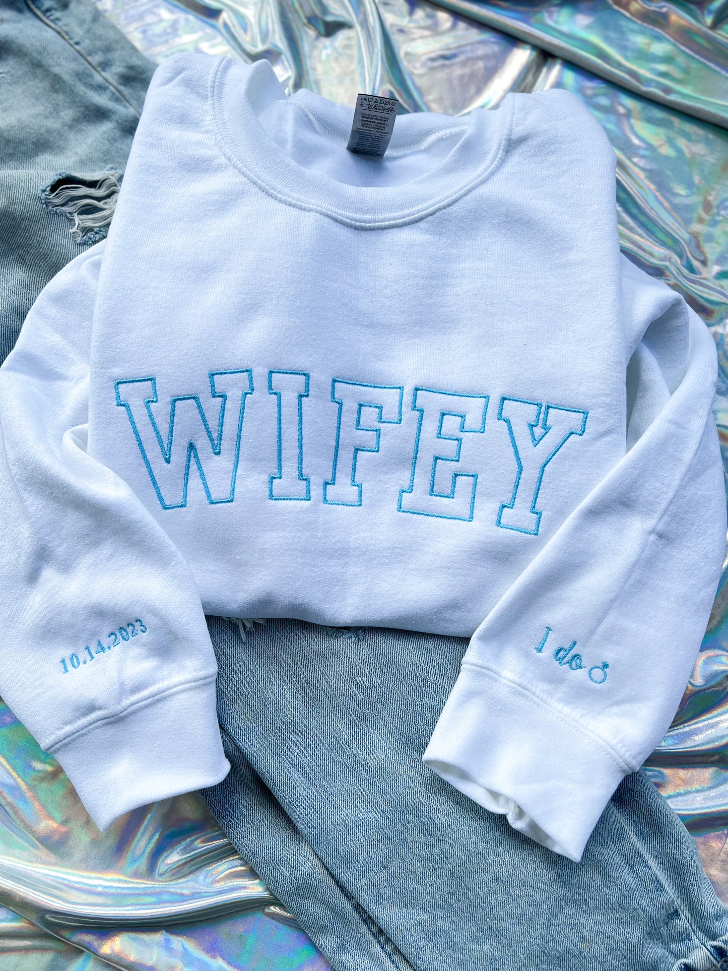 WIFEY embroidered Sweatshirt