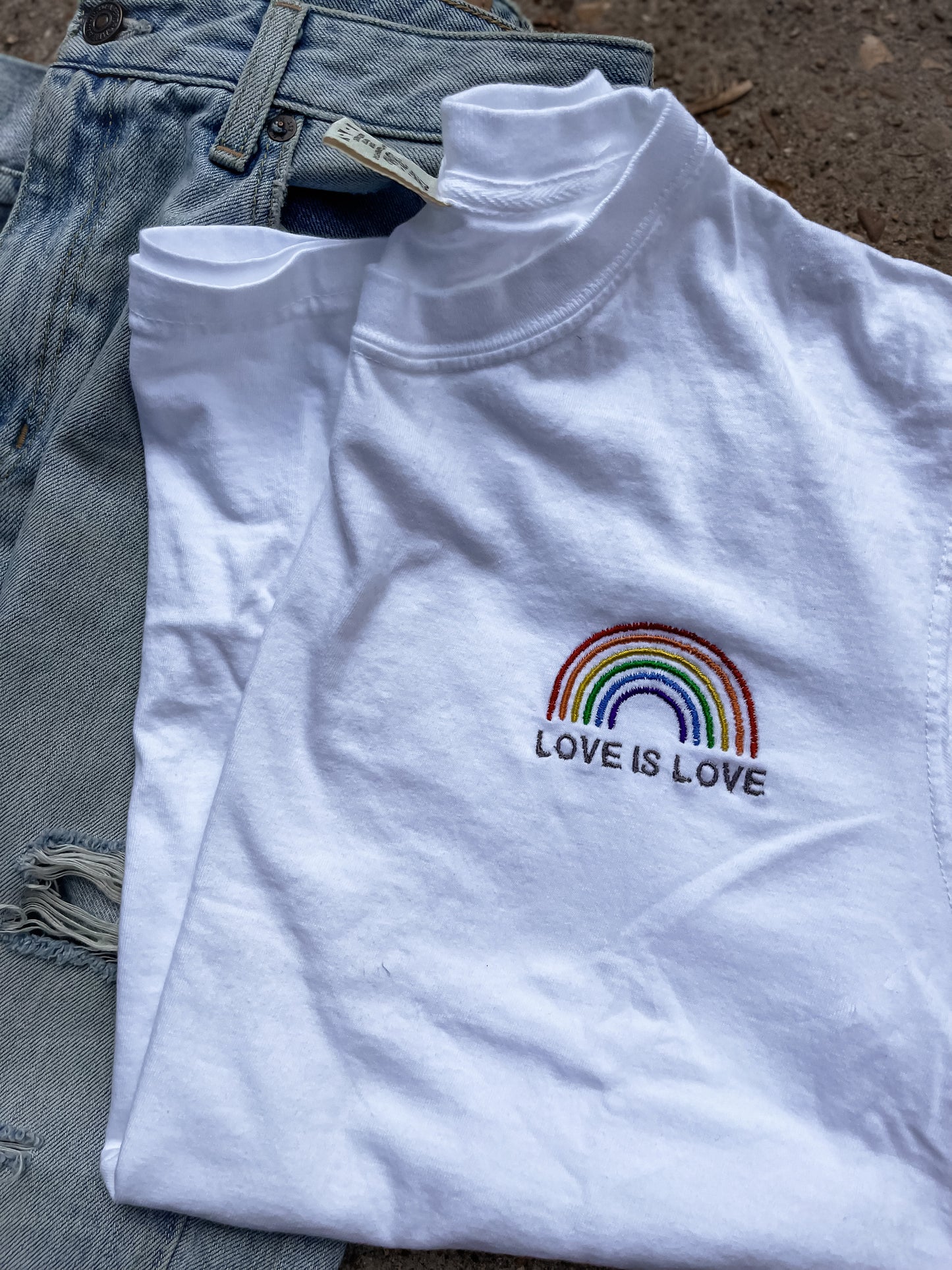 Love is Love Embroidered Tshirt