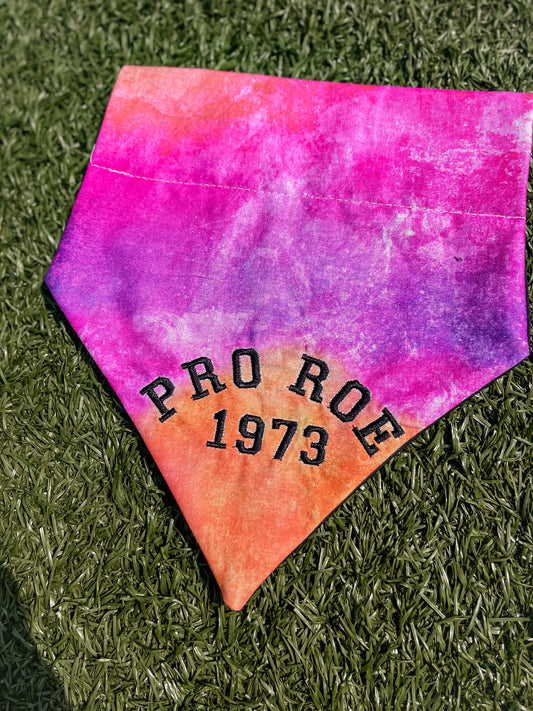 Tie dye Pro Roe 1973 Embroidered Bandana