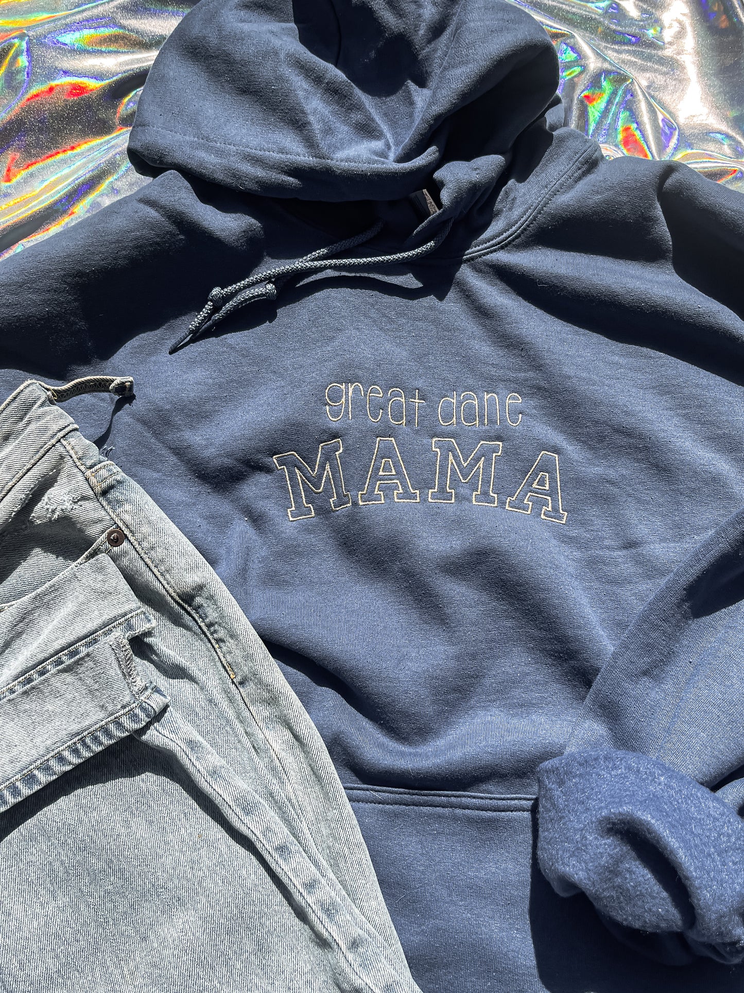 Blue MAMA (dog breed) hoodie
