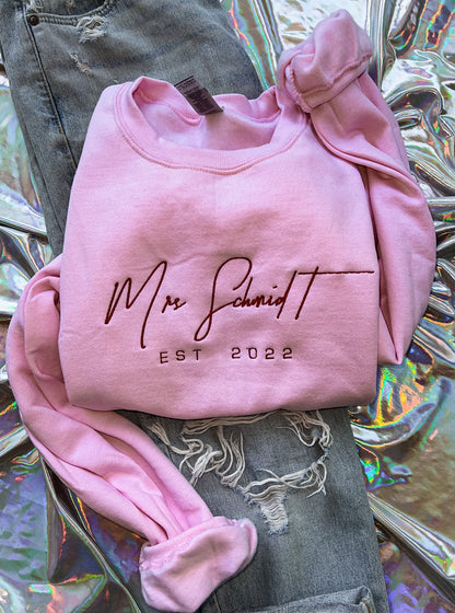 MRS Embroidered Sweatshirt