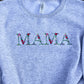 Embroidered floral MAMA sweatshirt